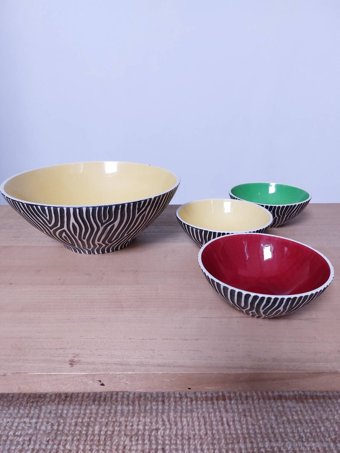 Vintage zebra ceramic from the 60s/70s