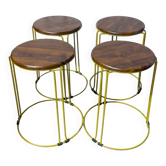Lot de 4 tabourets de bar Hairpin  Style industrie