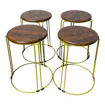 Lot de 4 tabourets de bar Hairpin  Style industrie