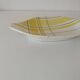 Salins shuttle dish – “Montreal” yellow & black decor – 1950s