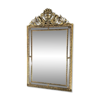 Old mirror H150 x 89 cm Napoleon III era