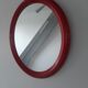 Vintage oval red mirror 60s 70s