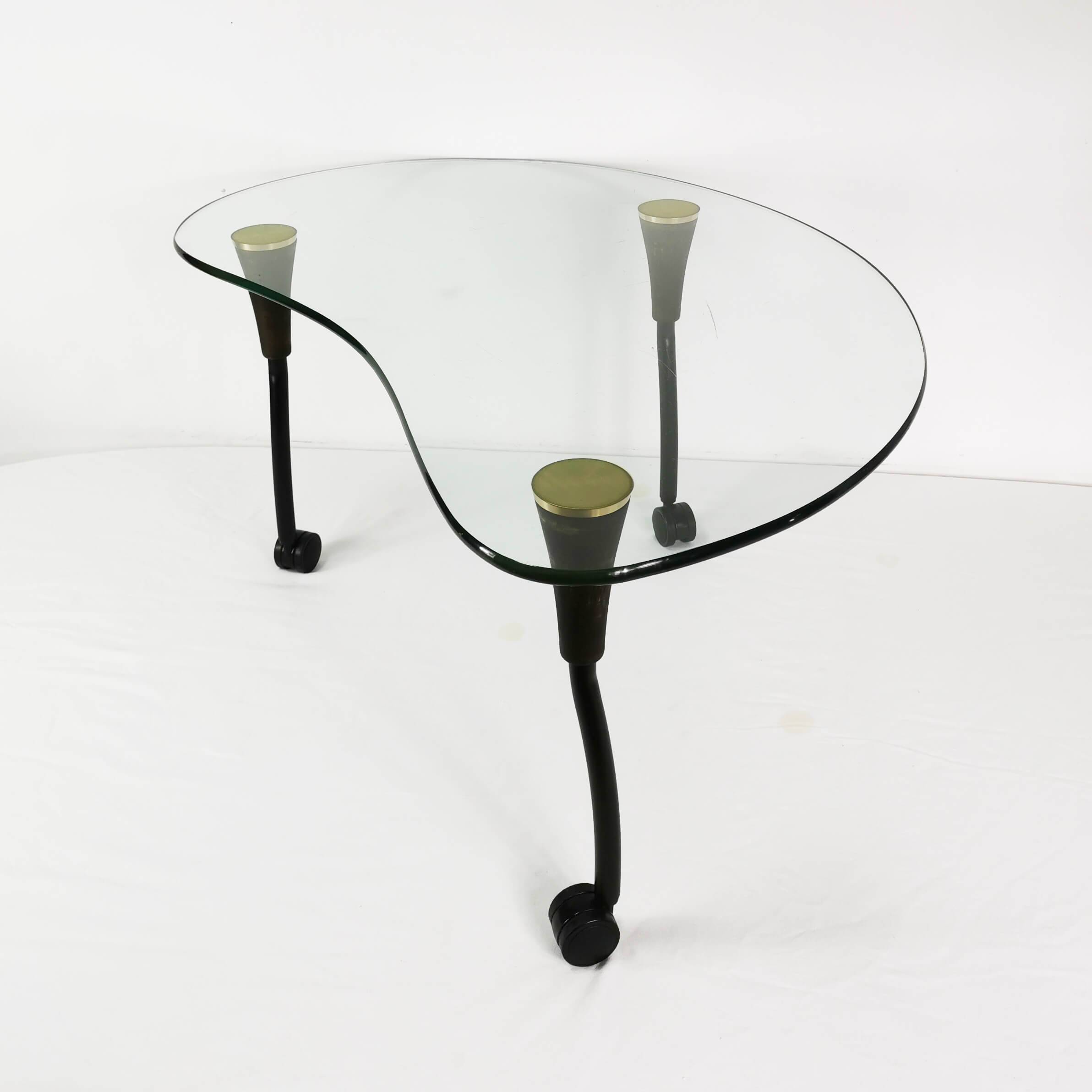 Postmodern, kidney coffee table, Germany, 1980s.