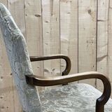 Pair of 1930s Walnut Chippendale Armchairs