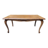 Louis XV coffee table in oak and cherry marquetry.