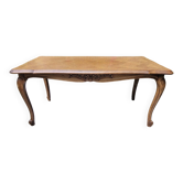 Louis XV coffee table in oak and cherry marquetry.