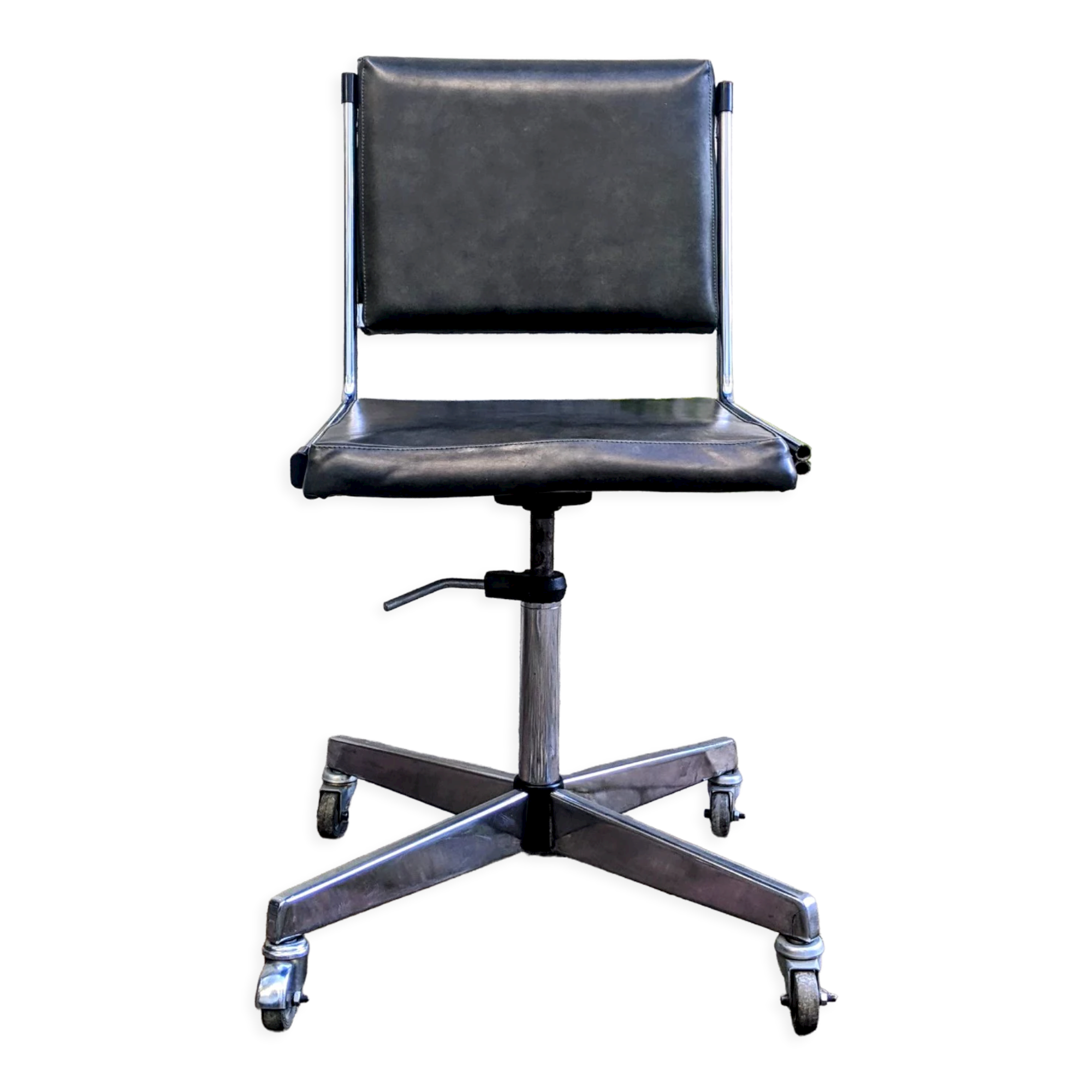 Swivel office chair on wheels 70s