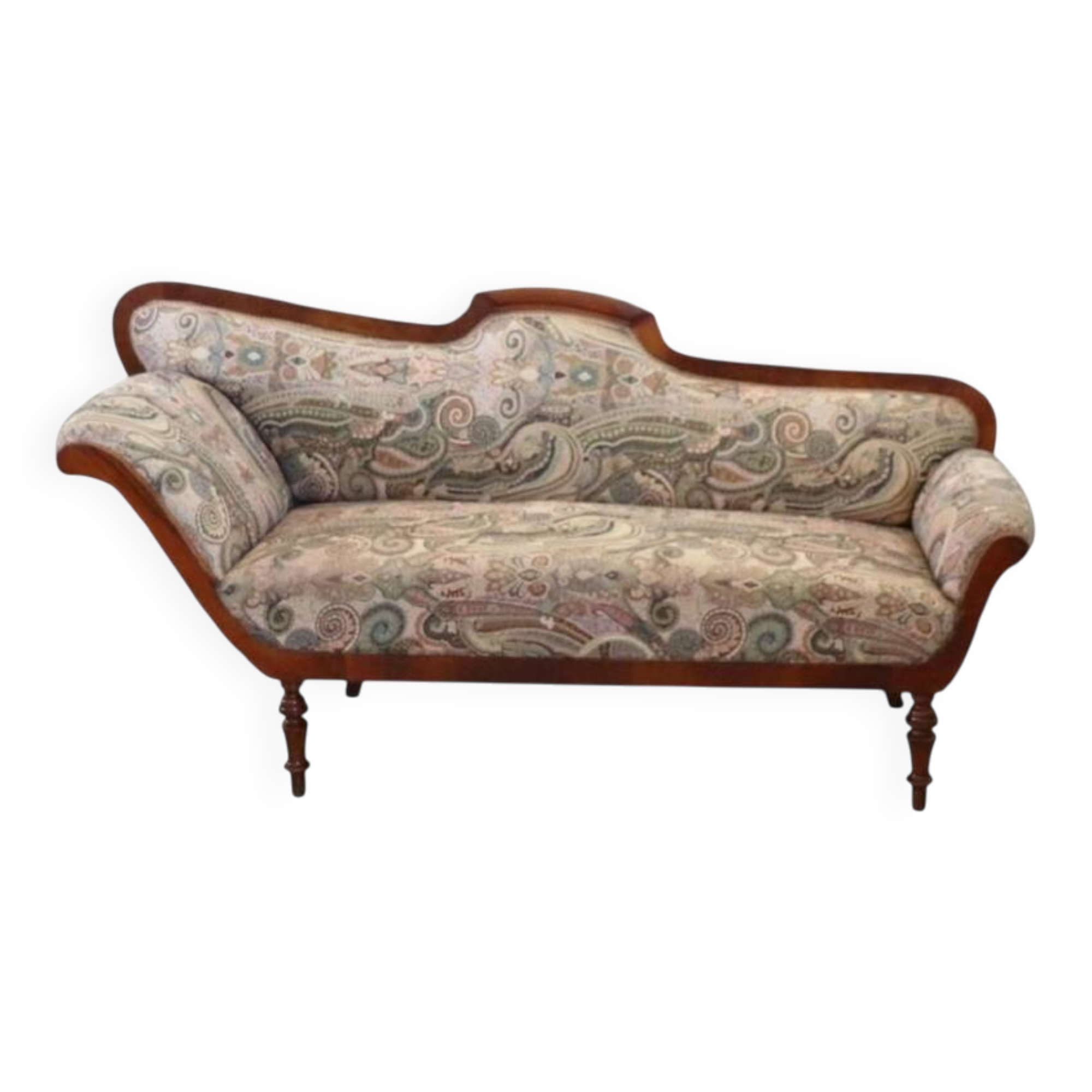 Walnut Sofa, Italy, 19th Century