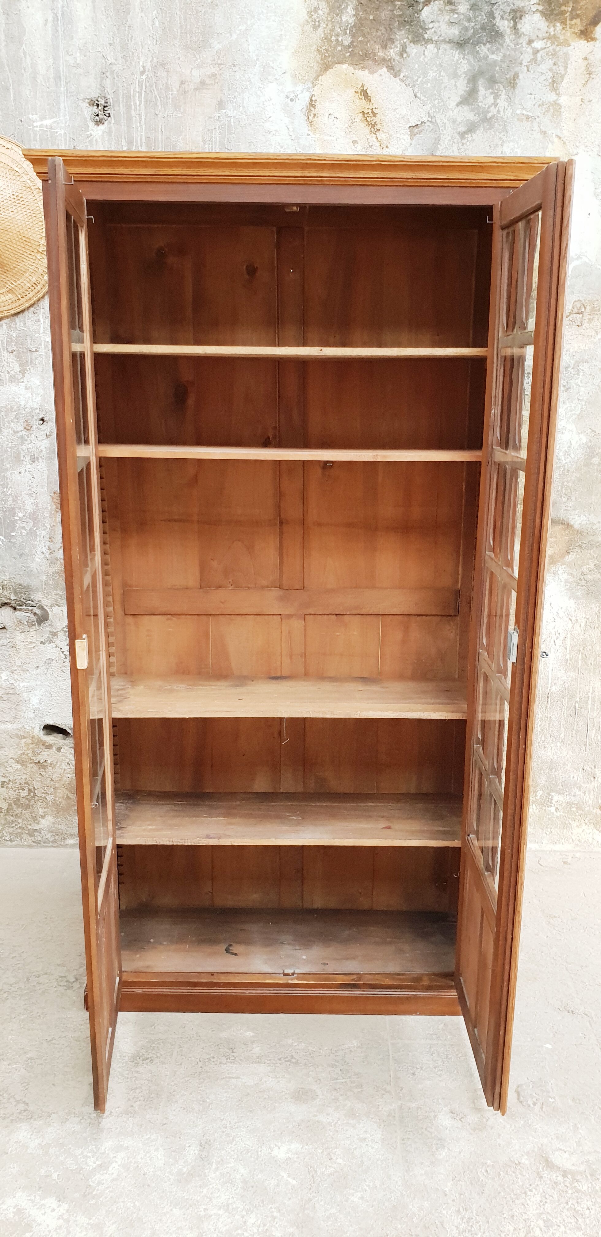 Vintage glass library
