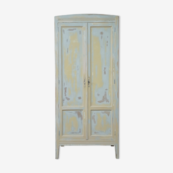 Old patinated Parisian wardrobe