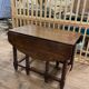 Solid wood farmhouse table with drop leaves