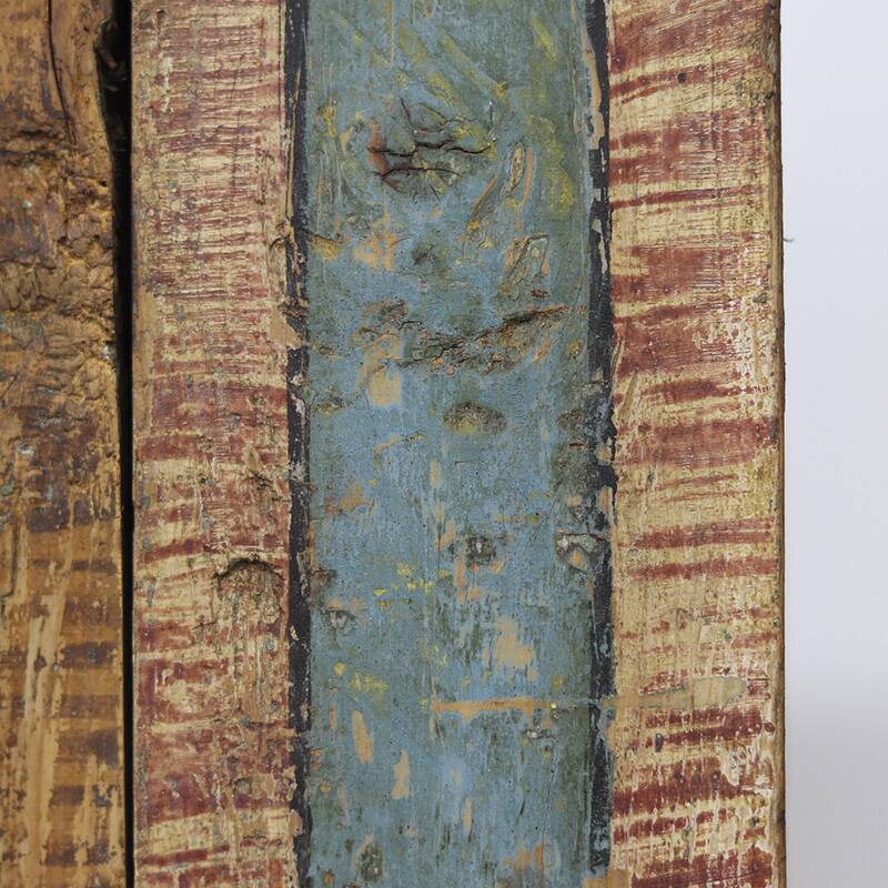 Folk art painted wedding cabinet