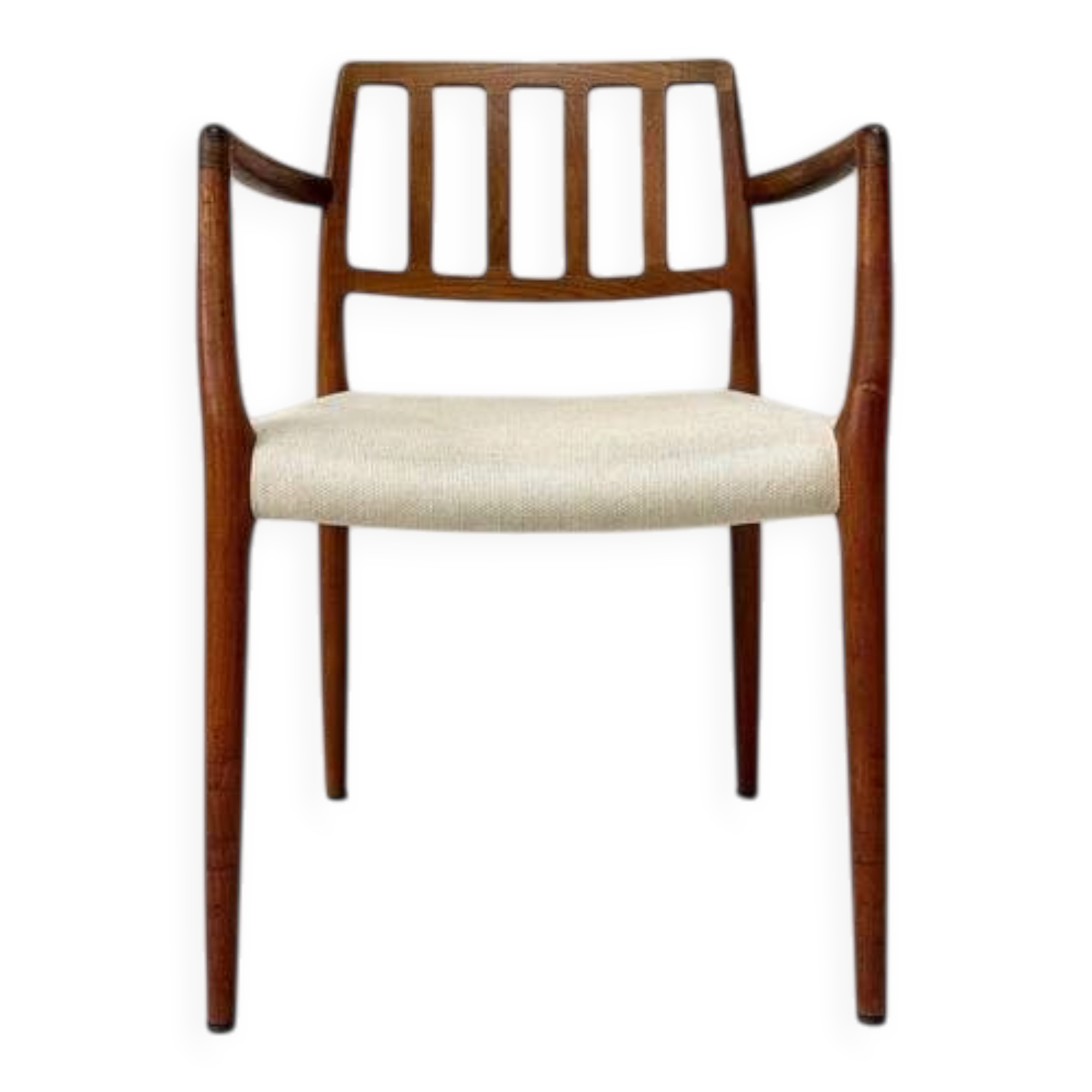 Niels Otto Møller teak wooden armchair model 66