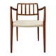 Niels Otto Møller teak wooden armchair model 66