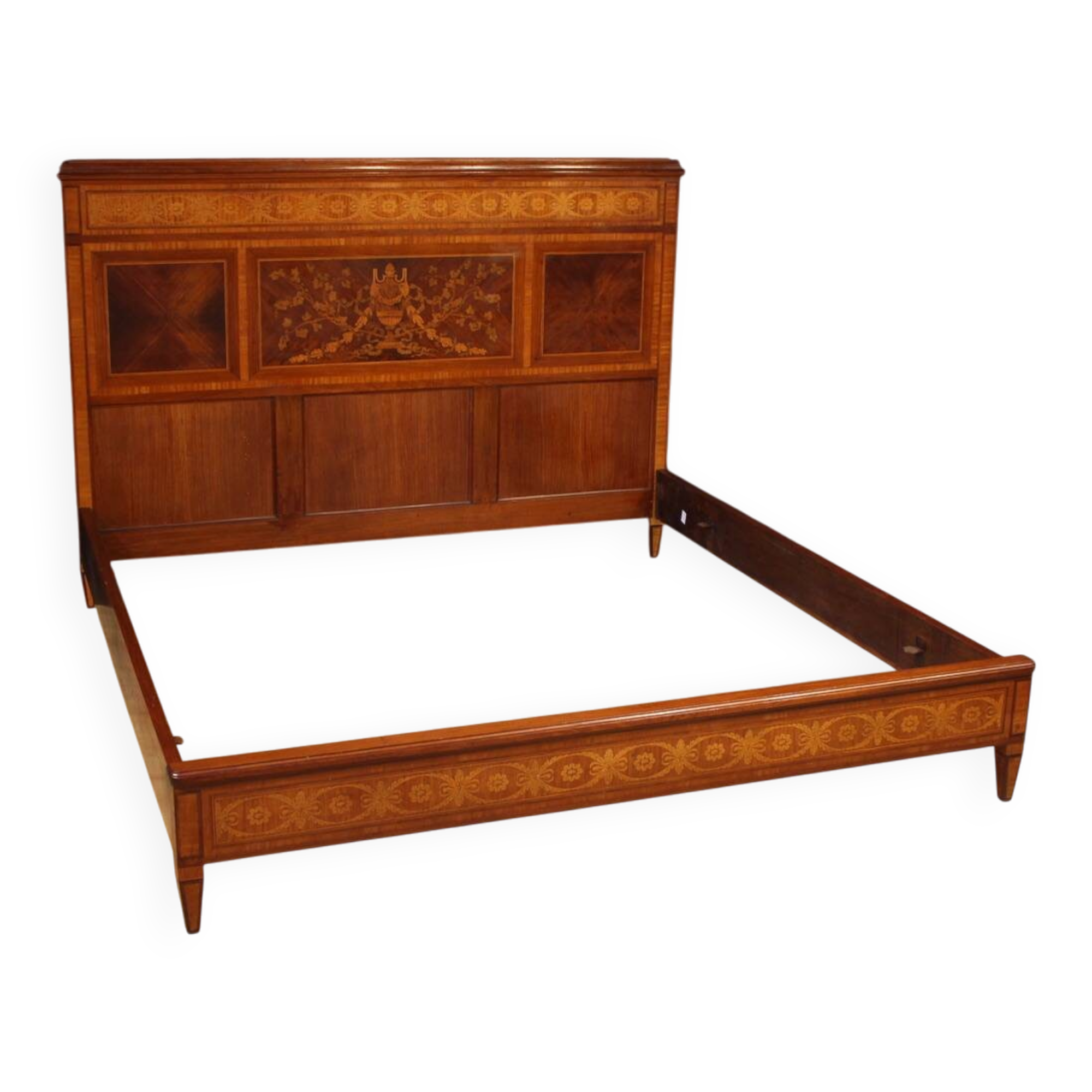 Lit double de style Louis XVI, Italie 20e siècle