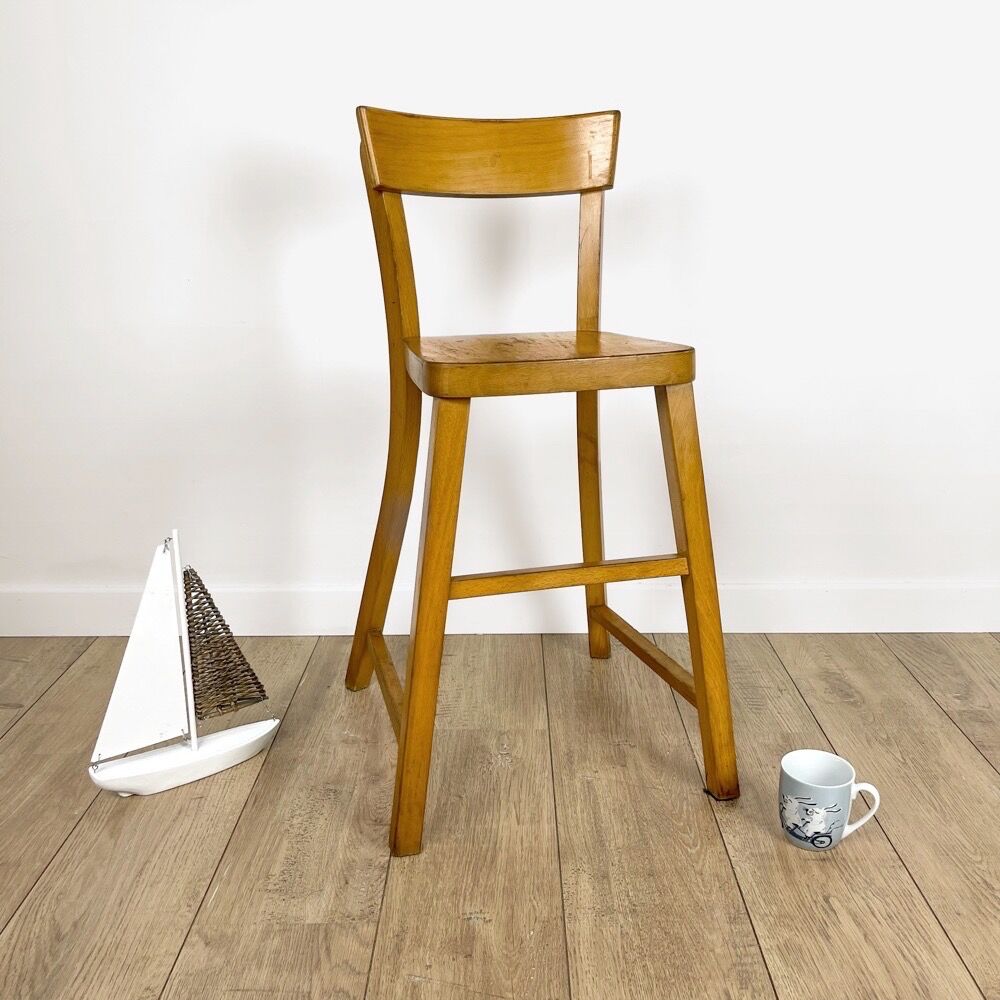 Wooden high chair for children