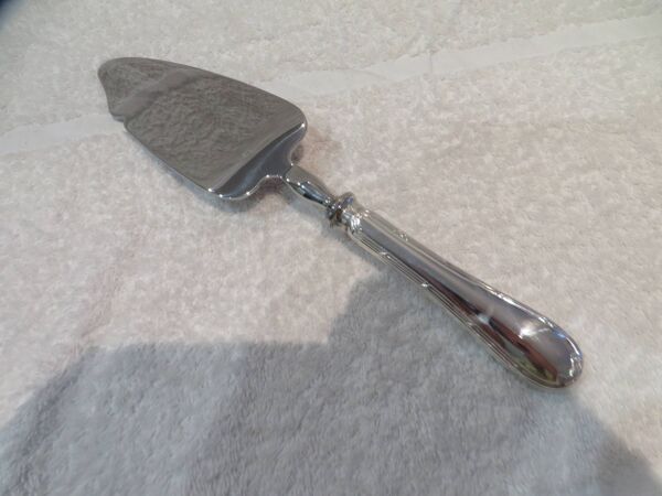 Pelle coupante à gateau ou glace métal argenté orfèvre Christofle Rubans