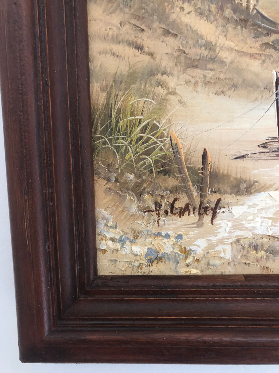 Oil on marine canvas