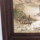 Oil on marine canvas