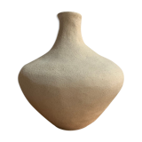 Vase en grès blanc chamotté