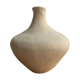 Vase en grès blanc chamotté