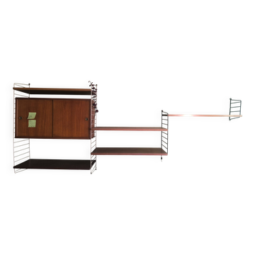 Authentic string shelving unit