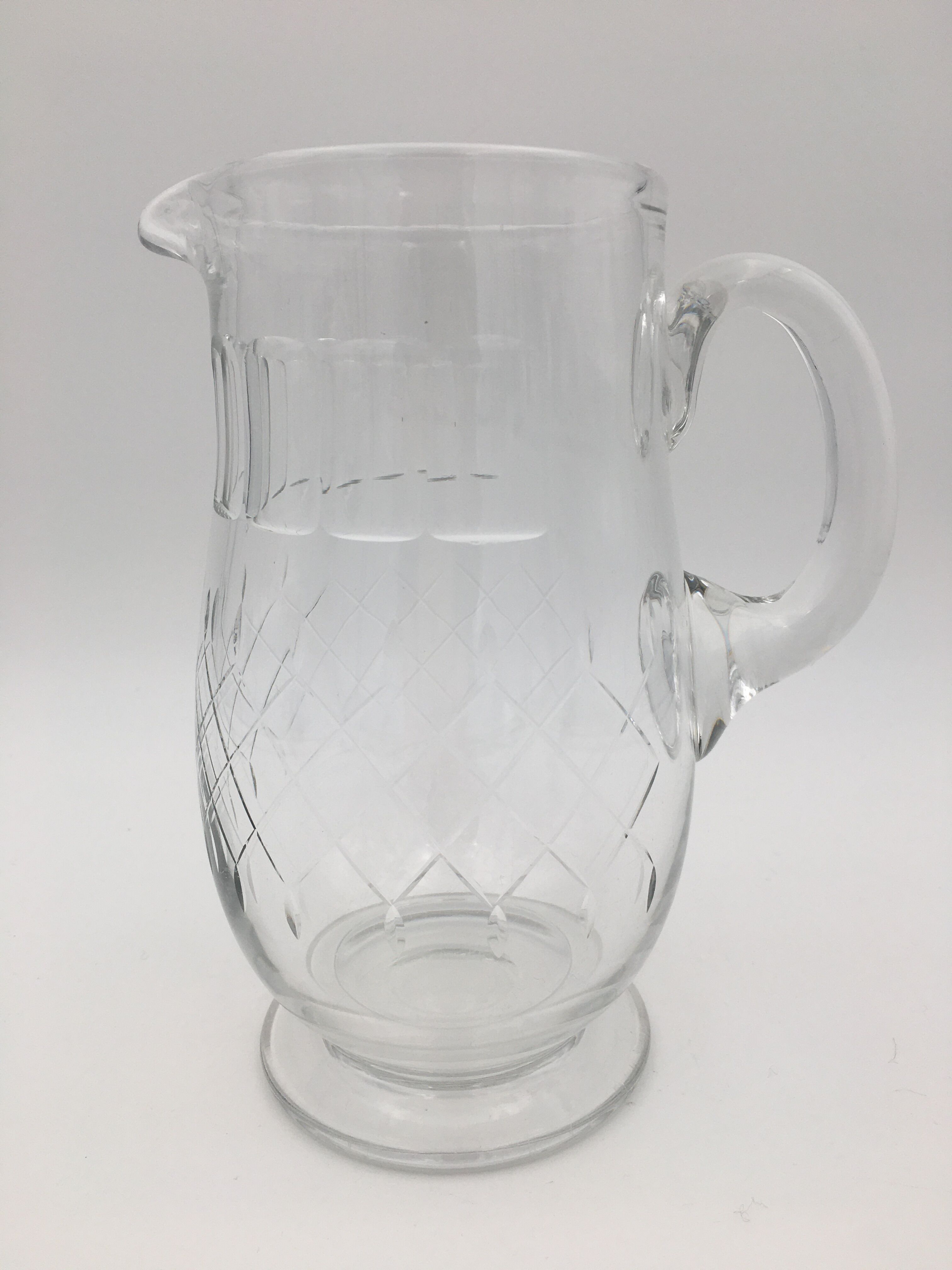 Pitcher in cut or crystal 1960
