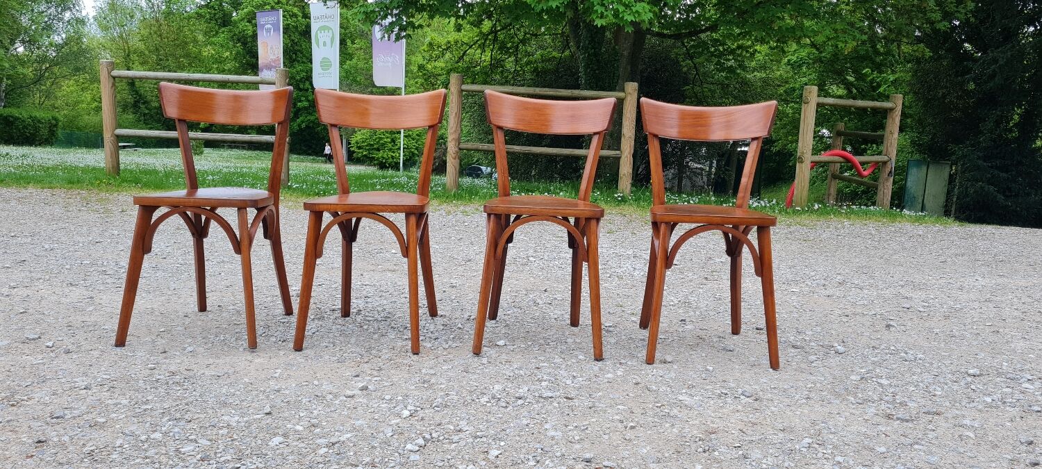 Set of 4 Baumann bistro chairs