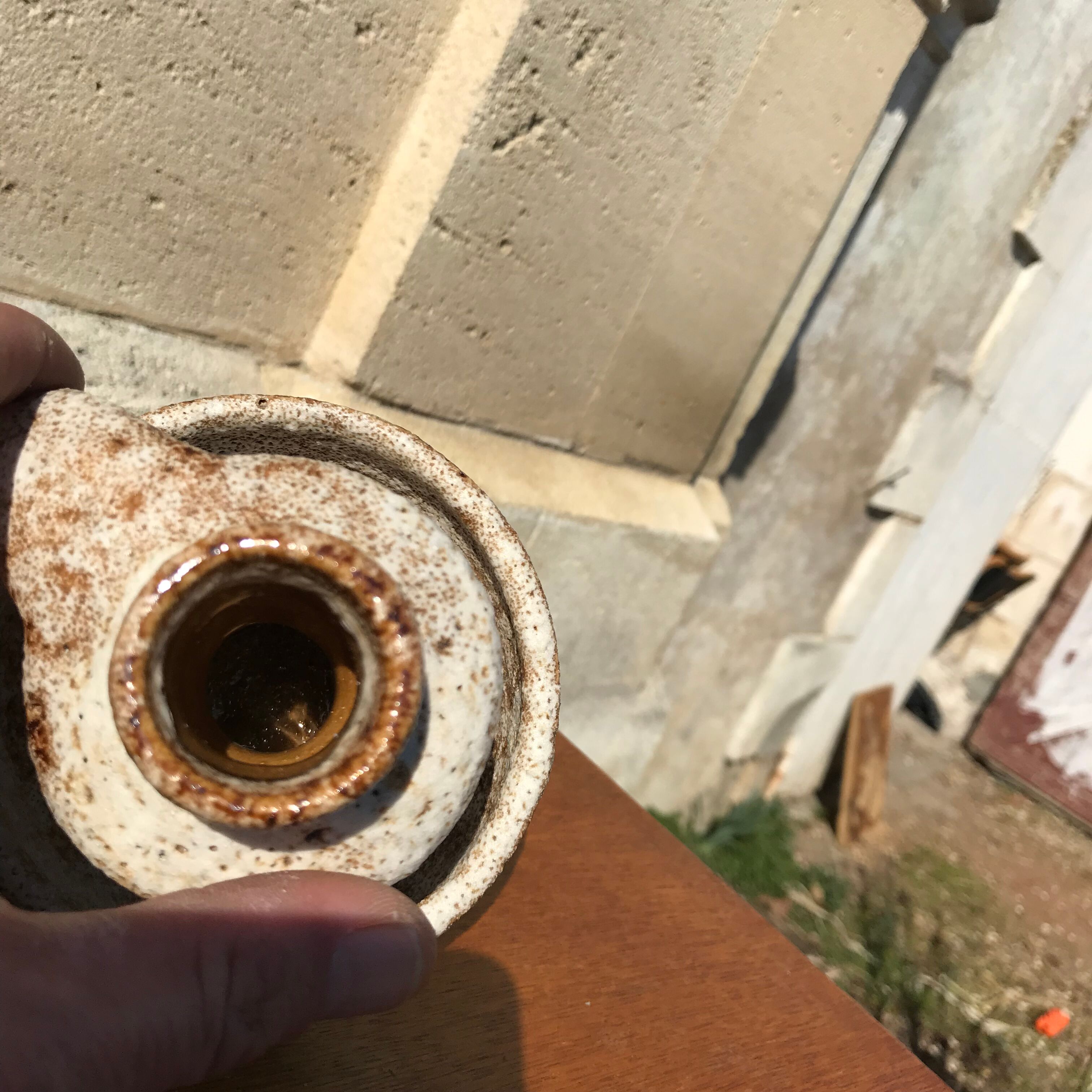 Ceramic candleholder