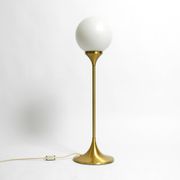 1960s table or floor lamp with a large glass ball from Sölken Leuchten