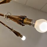 Mid century copper chandelier, 1950s