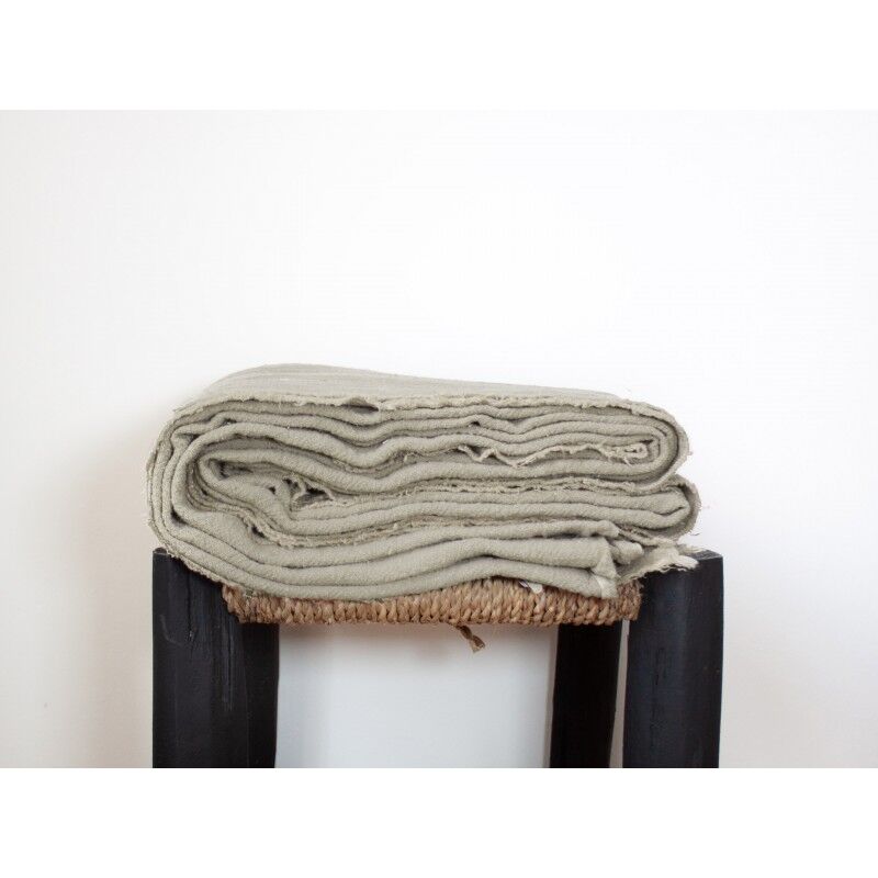 Natural raw linen tablecloth