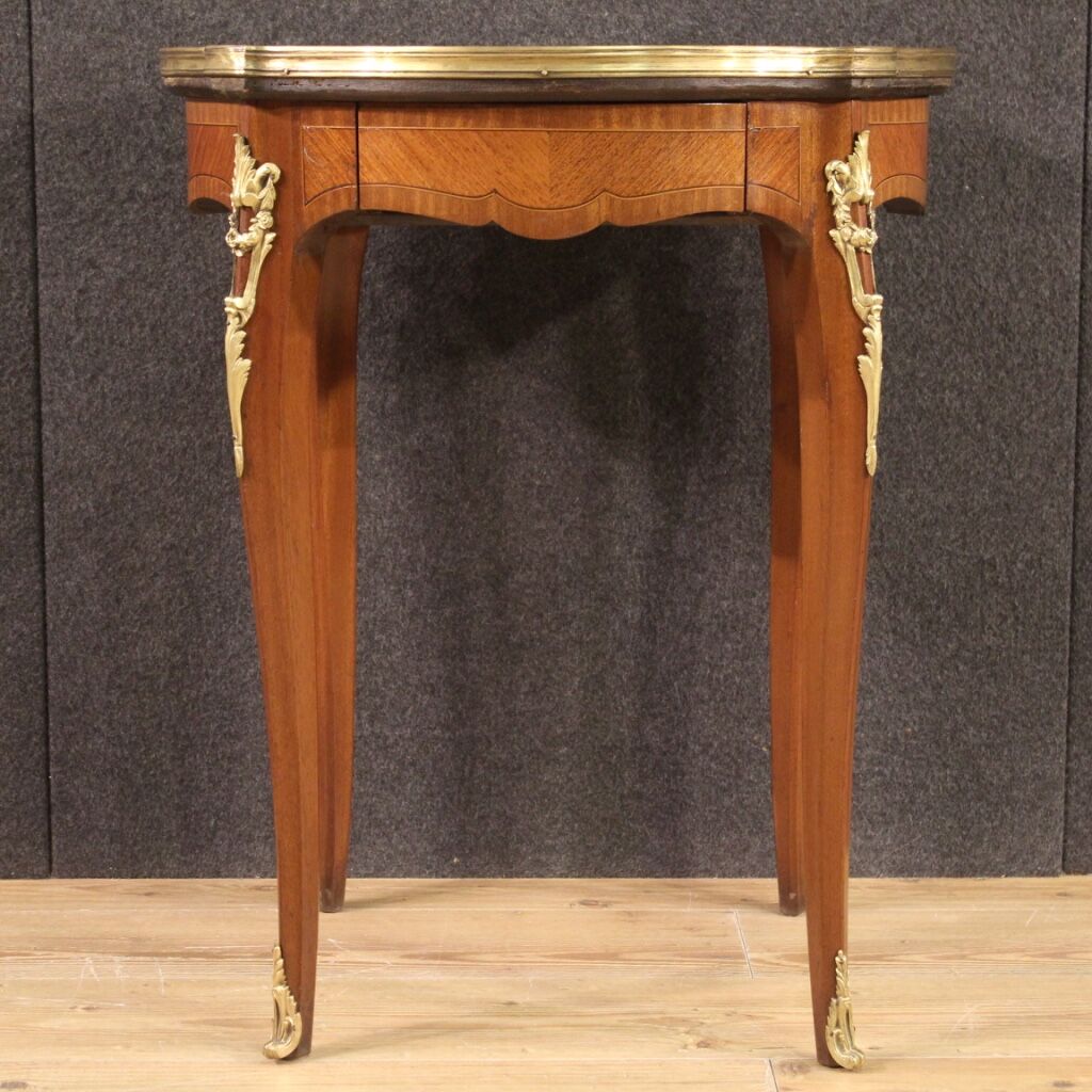 Napoleon III style side table with marble top