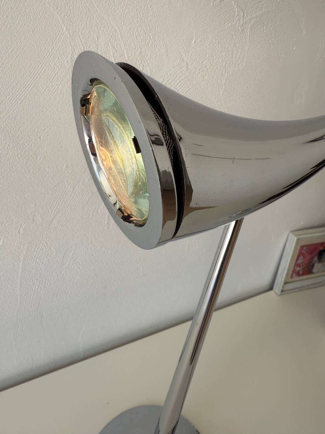 Ara table lamp, designer Philippe Starck, Prod. Flos Italy 1988.