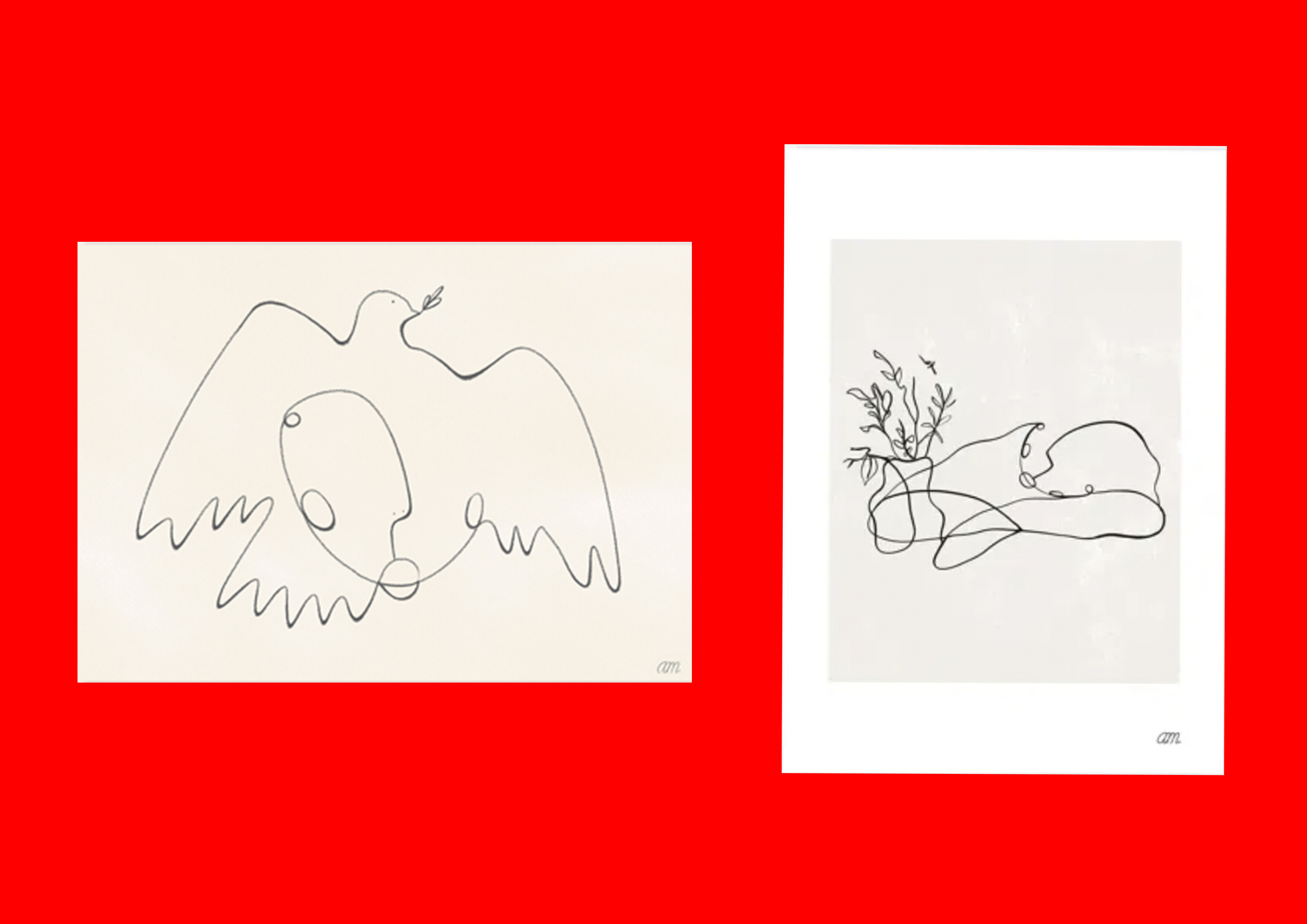 Set of two illustrations: n°05 and n°10 - Limited edition of 15 copies per model.