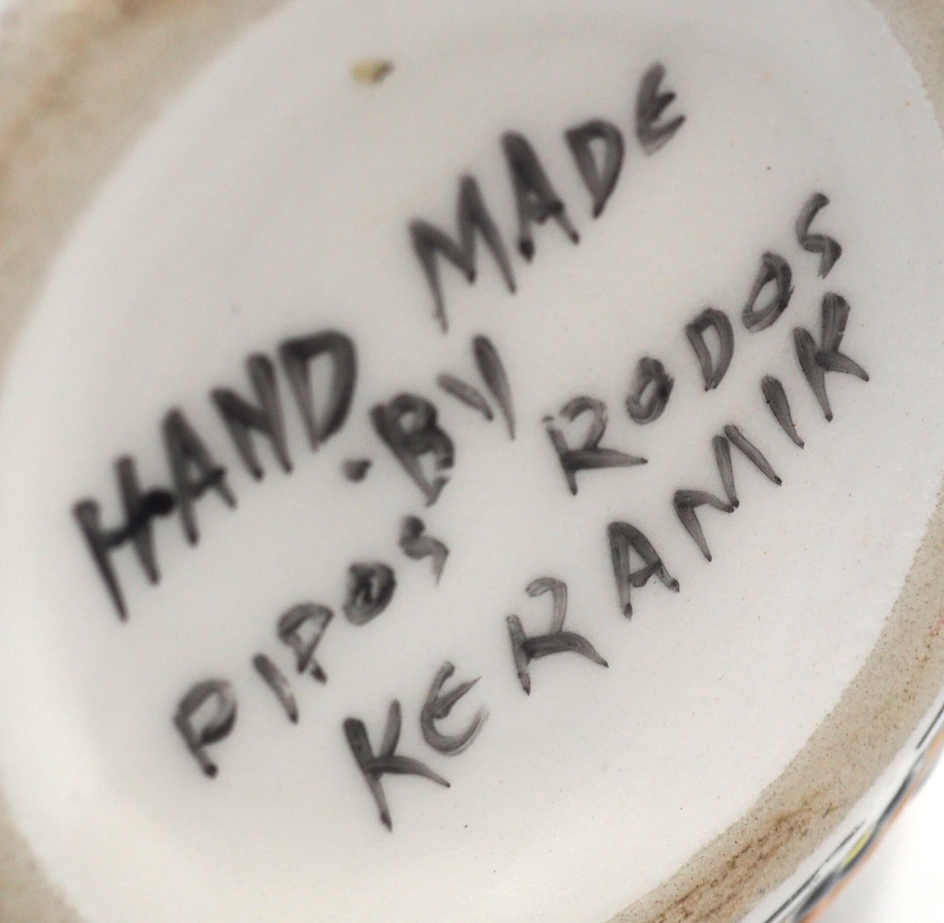 Greek vase, vintage from the 60s, handmade