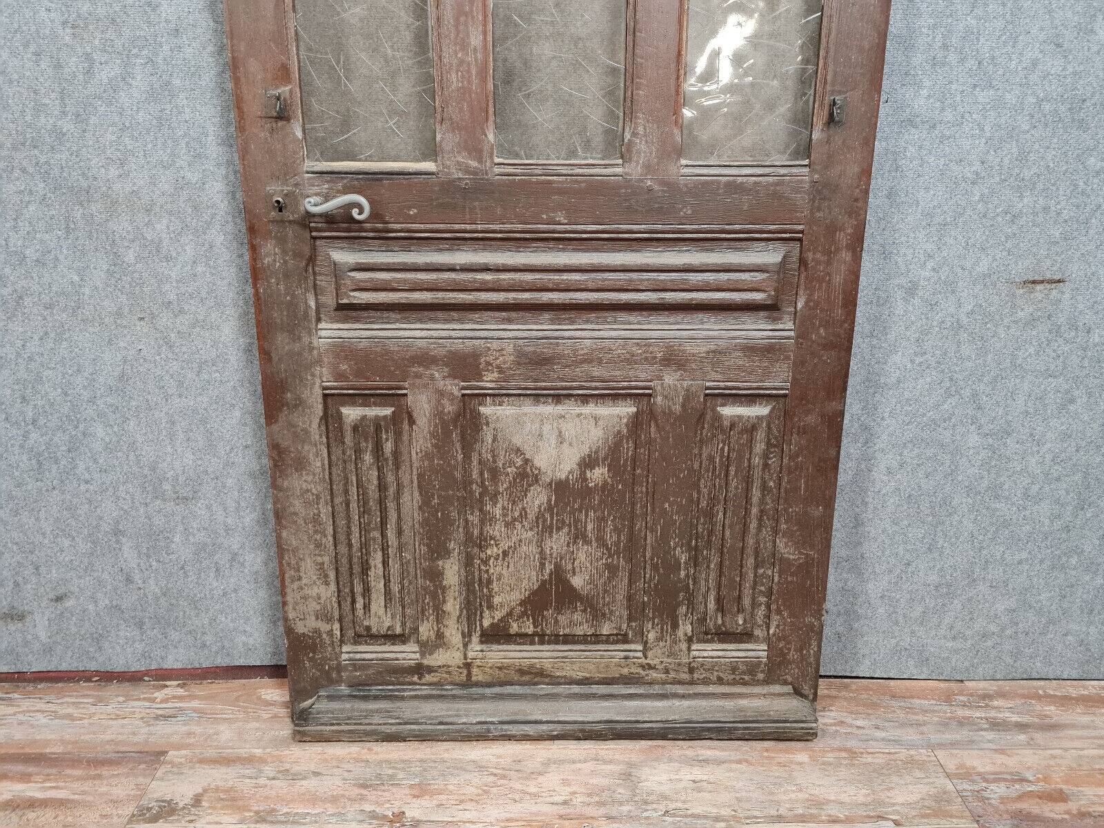 Art Deco period door in solid wood circa 1930-1940 (B)