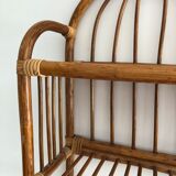 Vintage rattan shelf