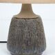 Rare handmade Søholm ceramic table lamp with jute lampshade / Mid-century Danish modern design / 1960s/1970s