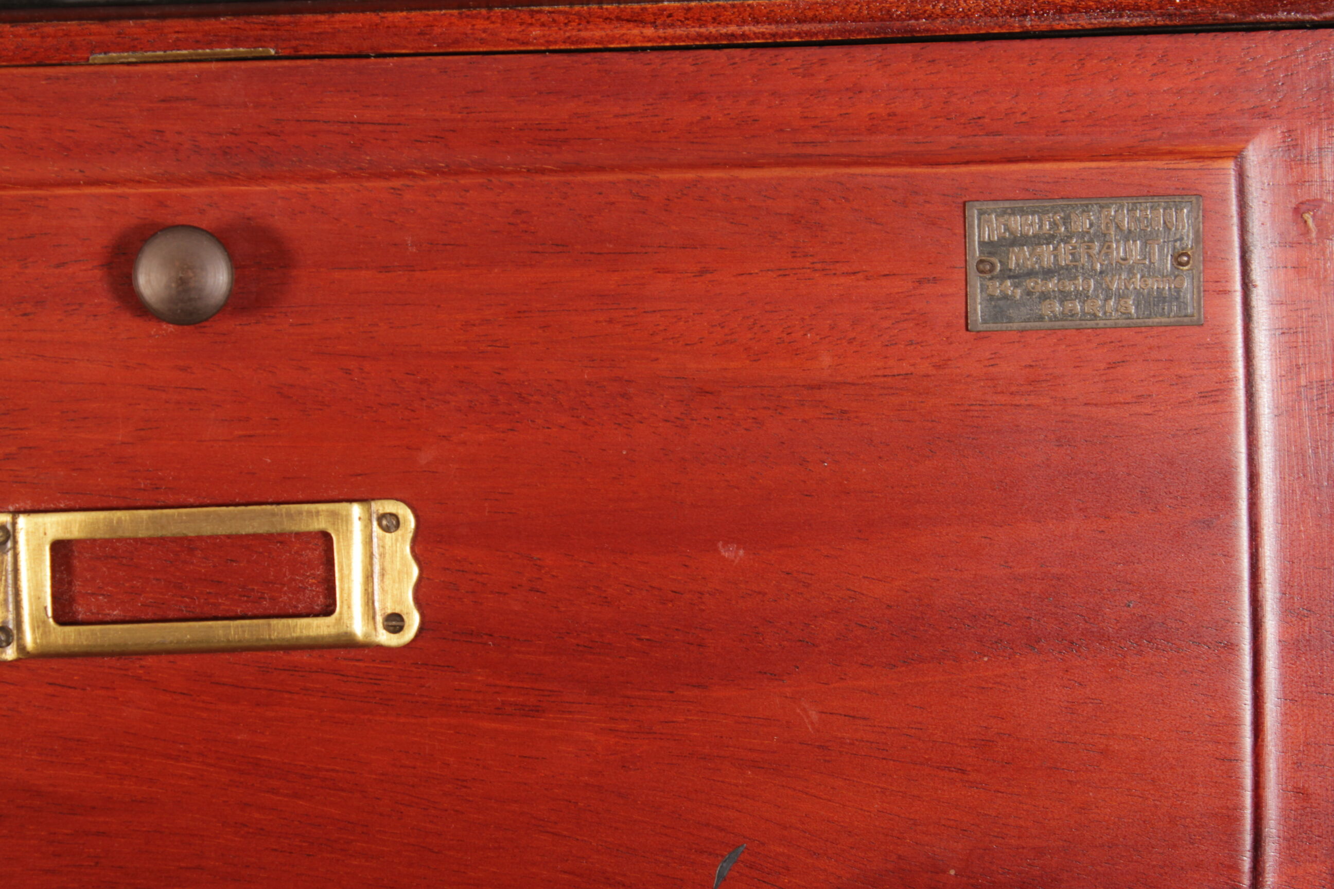 French Mahogany Lockers / Filing Cabinet