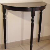 Mahogany half-moon console