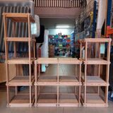 Modular fir staircase bookcase - Maison Regain