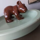 Vide poche ours en céramique art déco , Sarskilda Villkor , Suède
