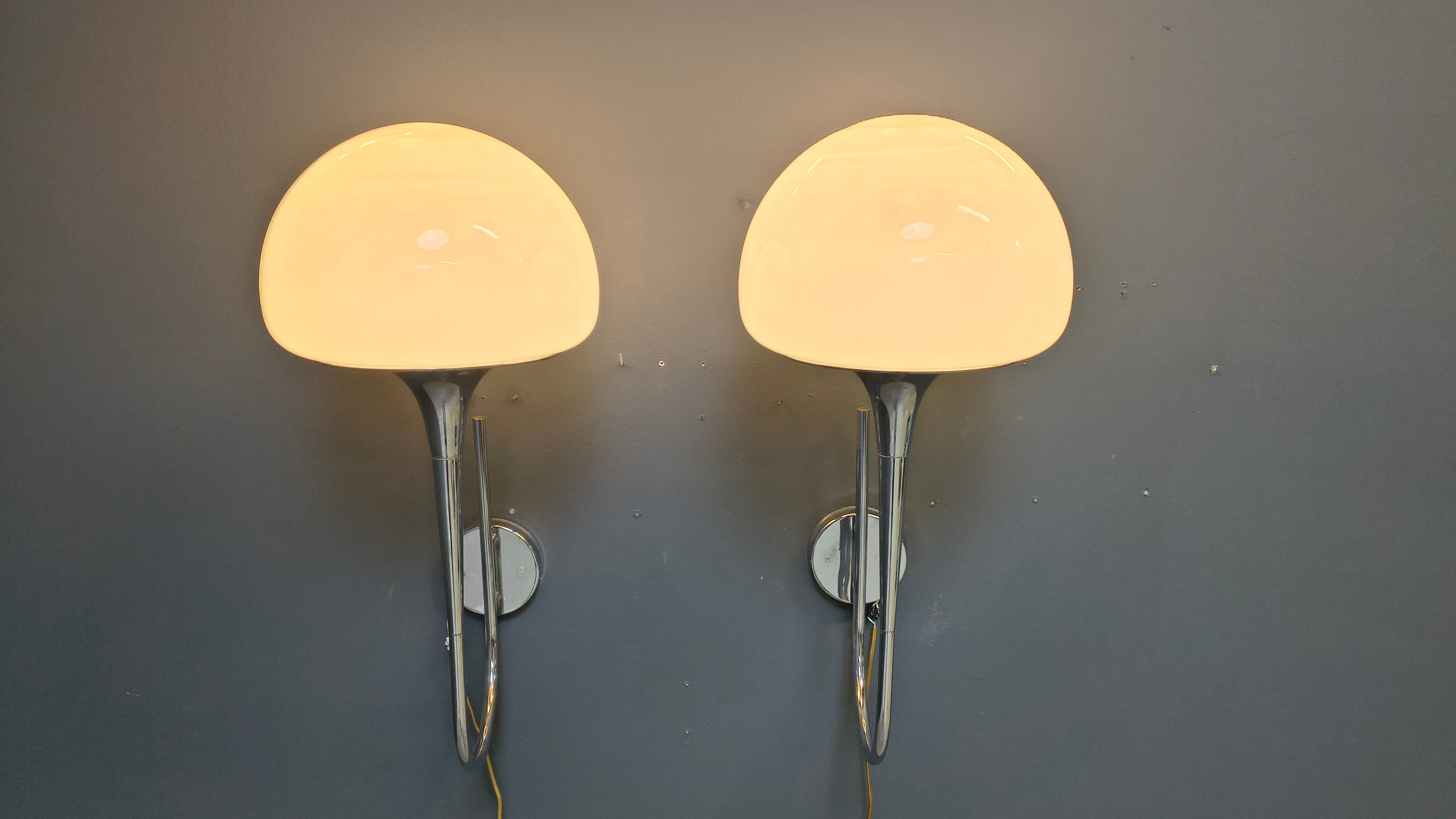 Mid-century Italian wall lamps by Goffredo Reggiani for Reggiani - set of 2