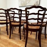 Set of 6 Louis Philippe canned chairs