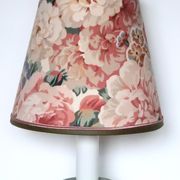 Vintage Kotska foot lamp and English floral fabric lampshade