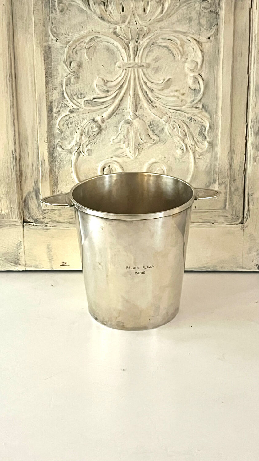 Rare Christofle Silver-Plated Champagne Bucket – Relais Plaza Paris