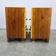 Pair of Italian Mid-Century Walnut Nightstands, 1950s