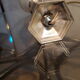 small art deco bedside lamp in gold patinated regule with its original 26x10 cord