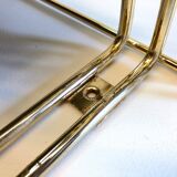 Galvano brass swivel mirror coat rack 1963